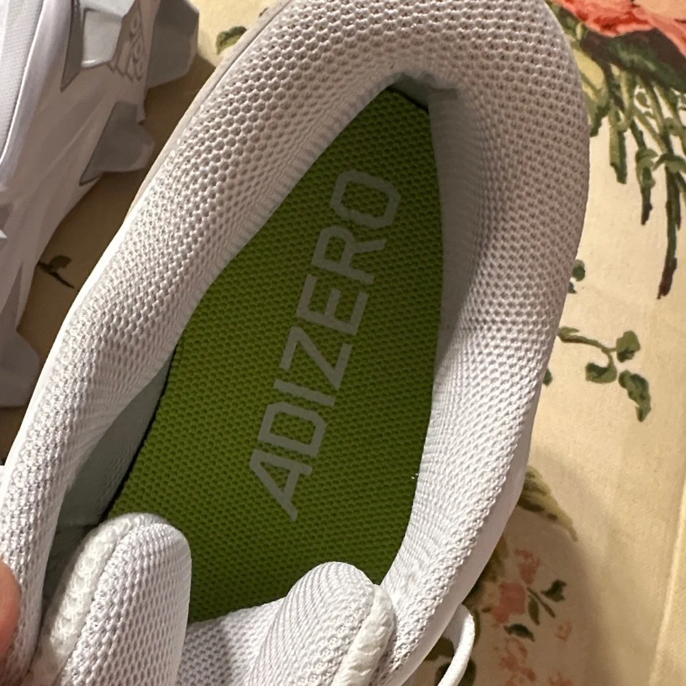 Adidas Adizero Instinct White Sports Cleats - Picture 4 of 7